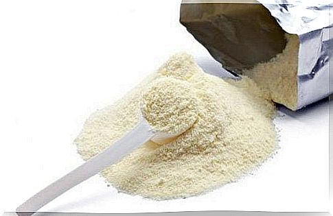 Breast milk in powder form