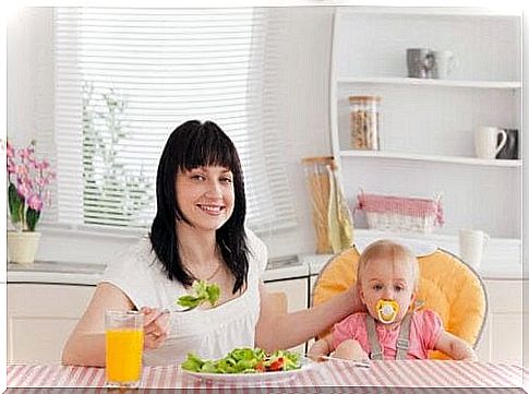 Baby at the dining table