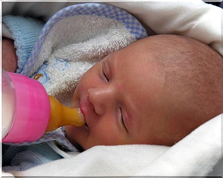 Feeding with bottle