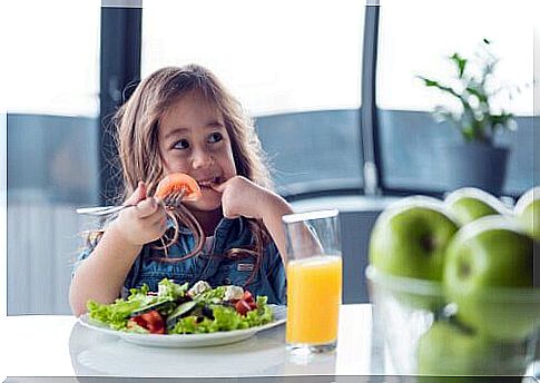 Do you teach children to eat healthy food?