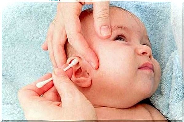 Clean a child's ears.