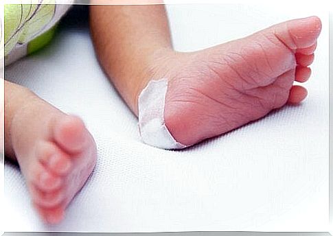 A baby's feet