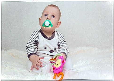 Boy with pacifier